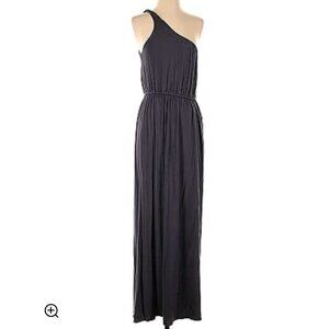 J. Crew One Should Maxi Dress Thea Grecian Charcoal Grey Size M